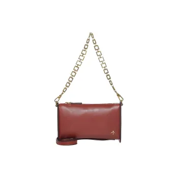Manu Atelier Calfskin Leather Clutch, Crossbody Bag, Shoulder Bag Women's