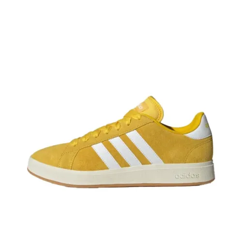 Adidas Grand Court Base 00s Skateboard Shoes Unisex Low-Top Yellow/White