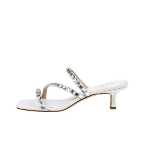 MICHAEL KORS Slide Slippers Women's Silver