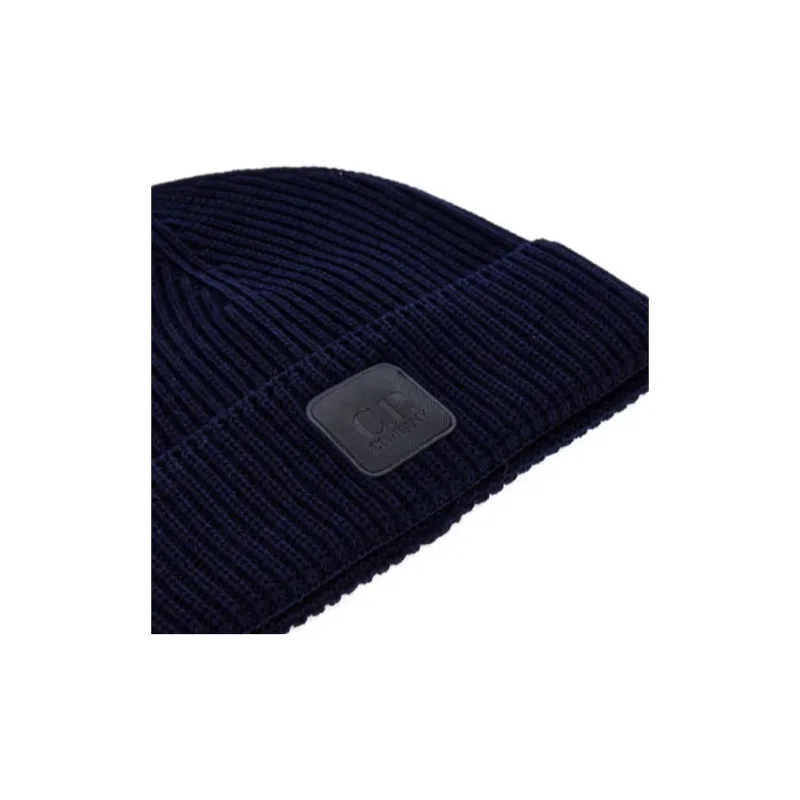 C.P.Company The Metropolis Series Logo Patch Knitted Beanie-2