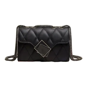 Meow In The Grass PU Shoulder Bag Crossbody Bag Regular Women's Black/White