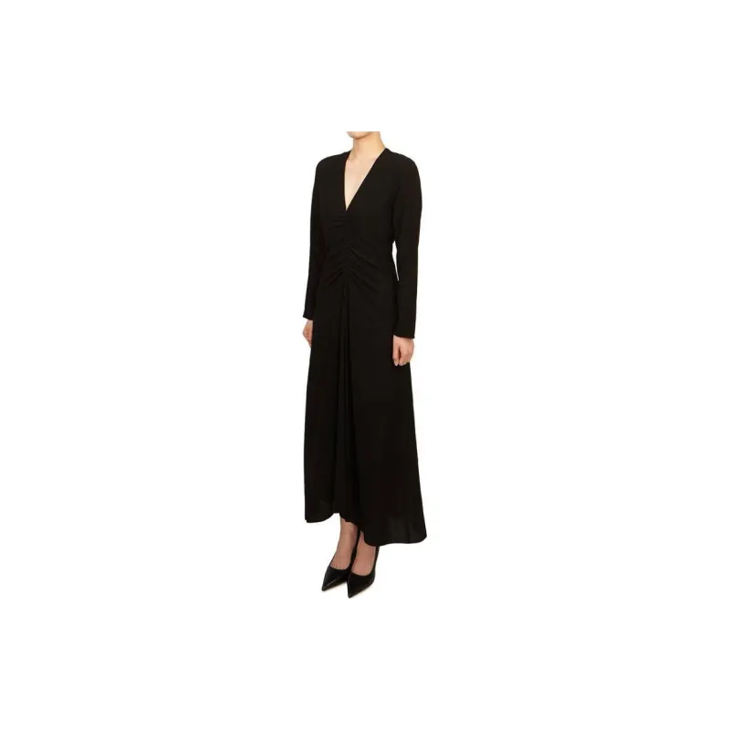 Vanessa Bruno Long Sleeved Dresses Women's Black-3