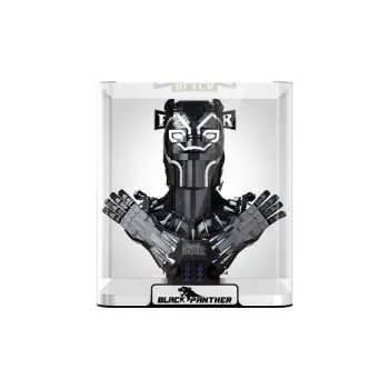 LIGHT YOUR BRICKS LeiYiBai Compatibility Building Block Marvel 76215 Black Panther Storage Box Model Accessories