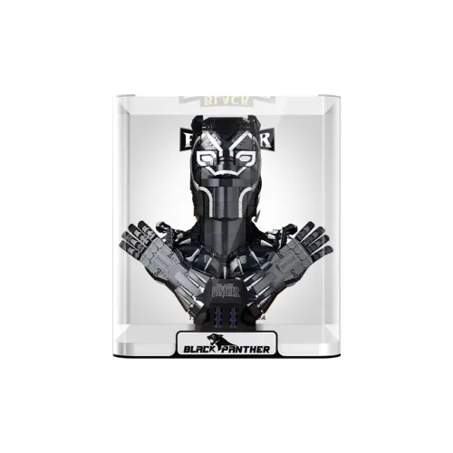 LIGHT YOUR BRICKS LeiYiBai Compatibility Building Block Marvel 76215 Black Panther Storage Box Model Accessories