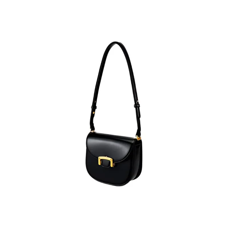 TTaG．baG PU Shoulder Bag Regular Women's Ecru/Black/Caramel Brown-5