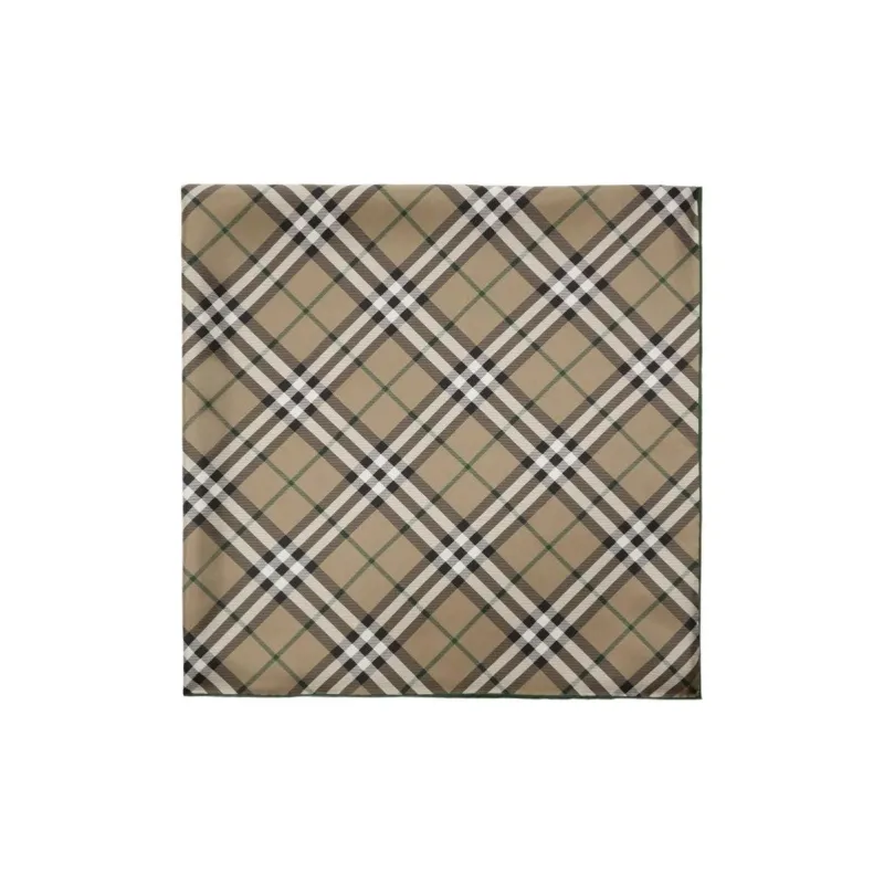 Burberry Checkered Silk Scarf-0