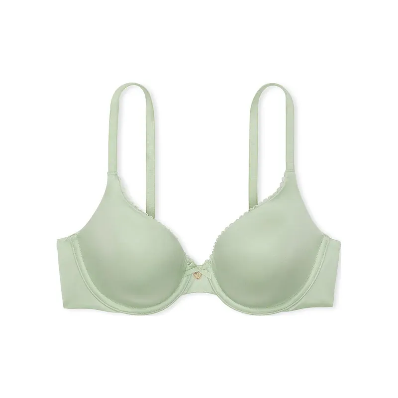 Victoria's Secret BODY BY VICTORIA Lightly Lined Lace-Trim Full-Coverage / SG Bra Women's Green-0