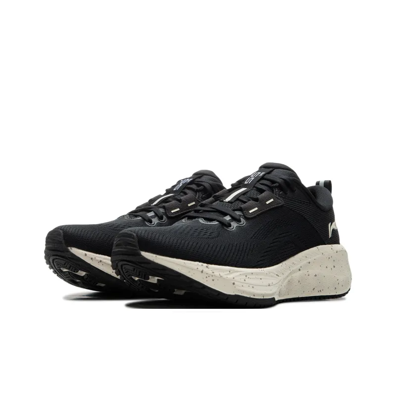 LiNing Wu Leaping 2.0 V2 Cushioned Anti Slip Wear Resistant Breathable Lightweight Low Top Running Shoes Men's Black-2