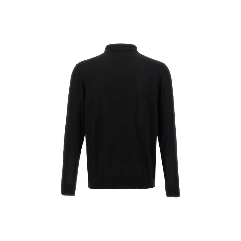 KITON Zipped Knitted Polo Shirt-1