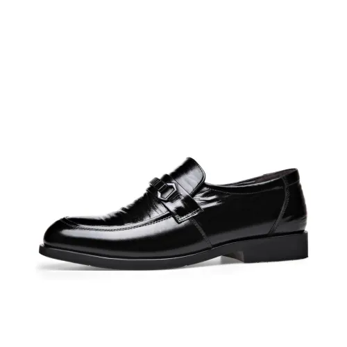 HUANAI Men's Casual Shoes Men Low-Top Black