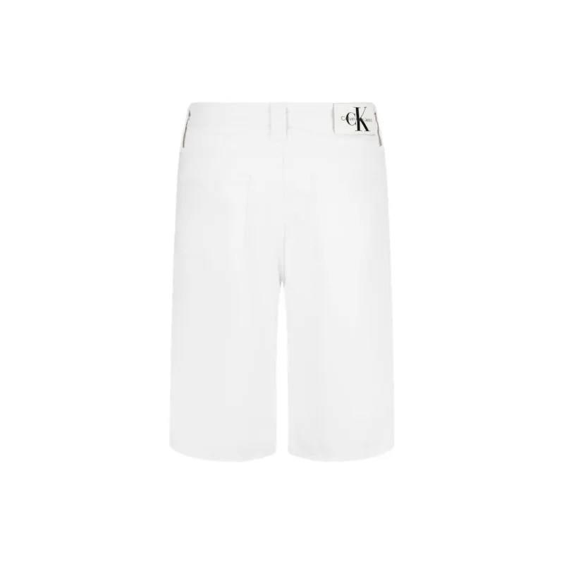 CALVIN KLEIN Denim Shorts Men's White Denim-1