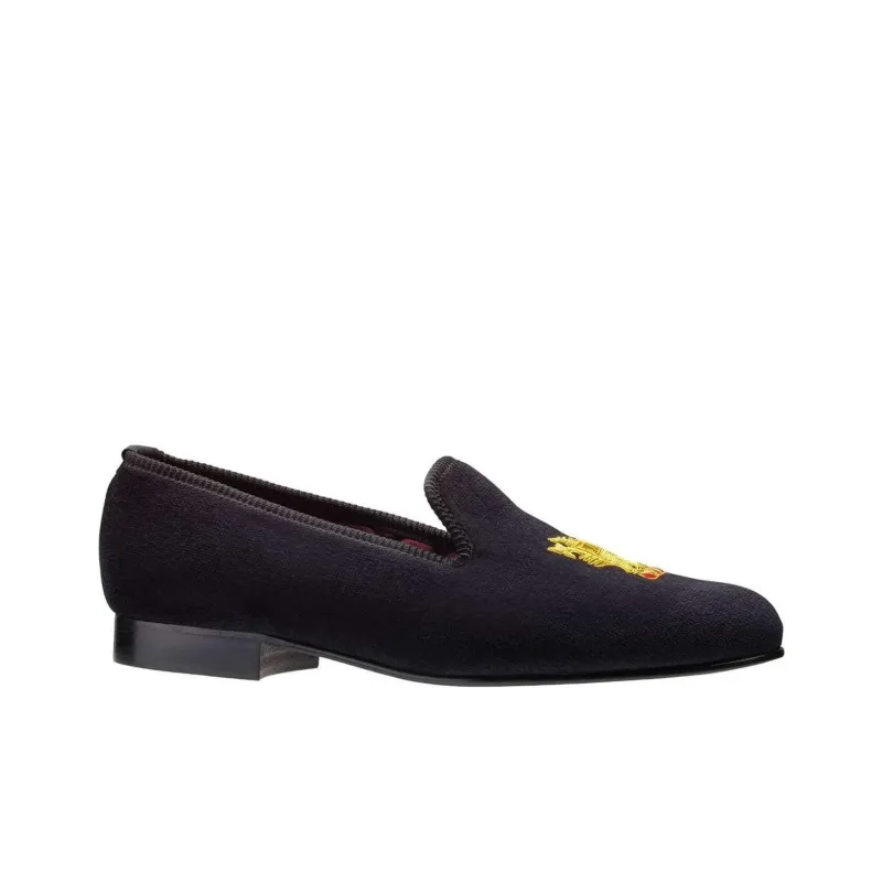 CROCKETT & JONES Lion Rampant Loafers Men's Black-1