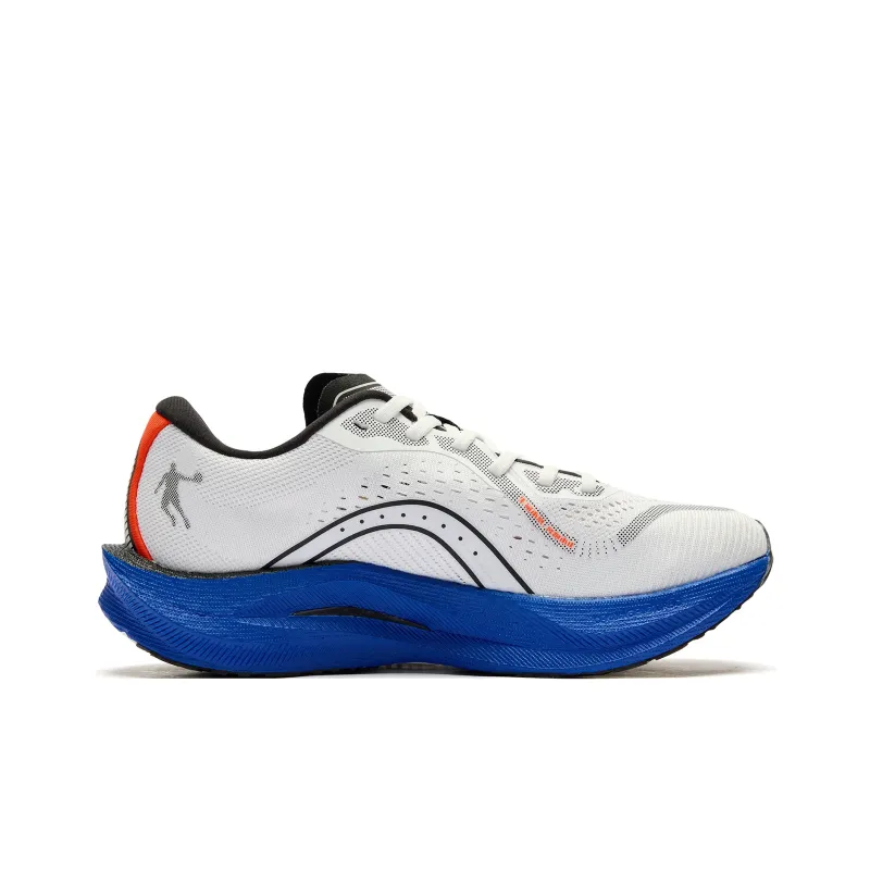 QIAODAN Strong Winds 2.0 Cushioning Anti-Slip And Wear-Resistant Low-Top Running Shoes Men's Jordan White Dazzling Blue-1