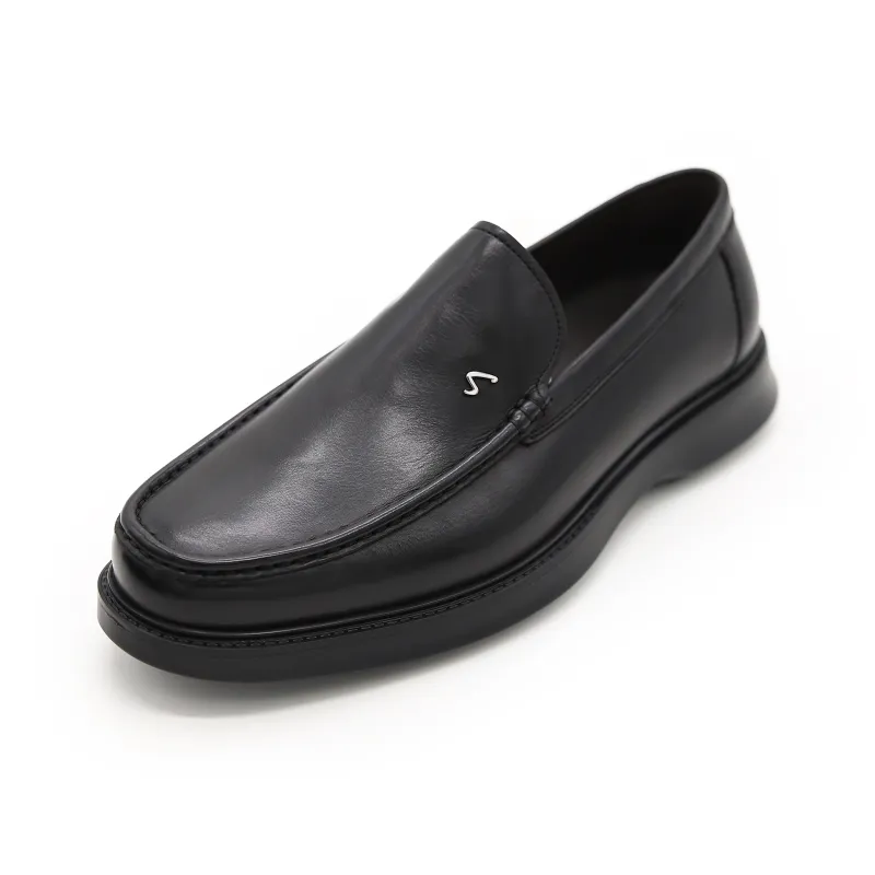 Satchi Casual Slip on Loafers Men's Black-1
