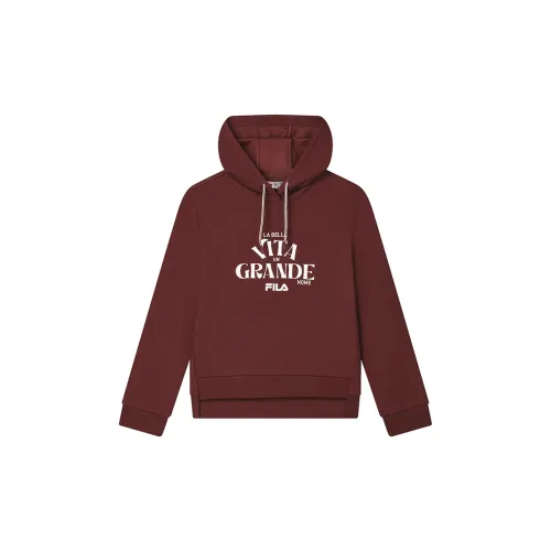 FILA Sweatshirts Women's Brewed Burgundy