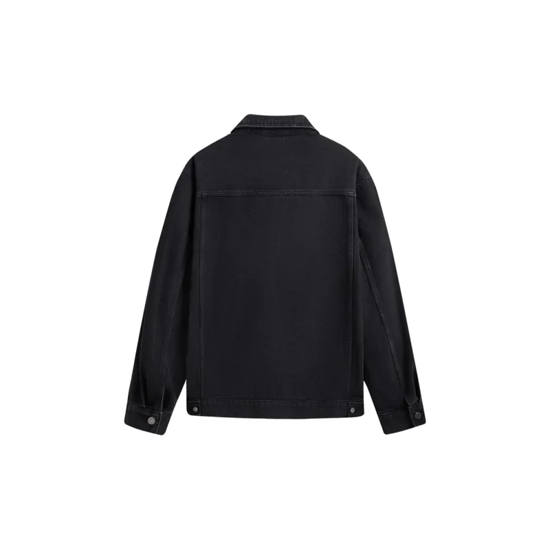 FAIRWHALE Denim Jackets Unisex Black-2