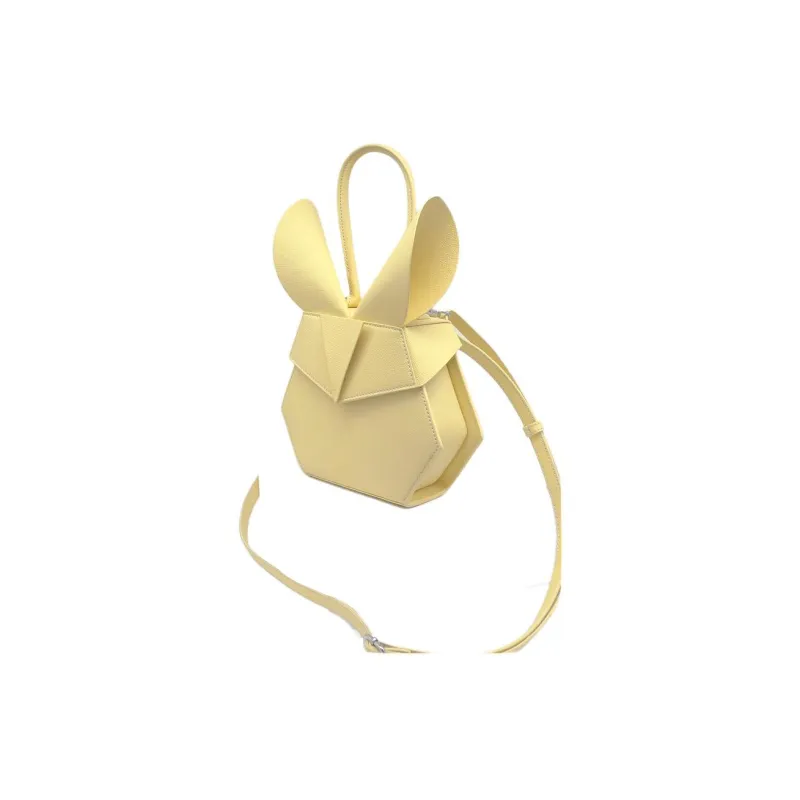 BEDROOM SOCIETE BEDRU：M SCSJETE Cow Leather One Shoulder Handbags Women's Yellow-4