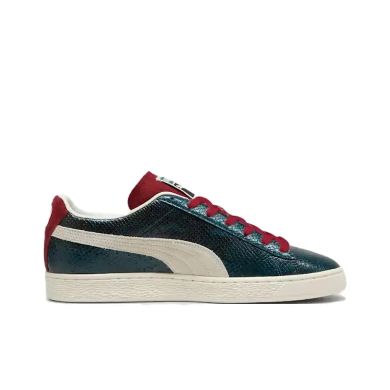 PUMA Anti Slip Wear Resistant Low Top Skateboard Shoes Unisex Red Green-1