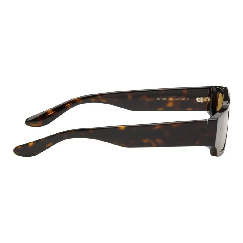 GUCCI Tortoiseshell Rectangle frame Sunglasses-2