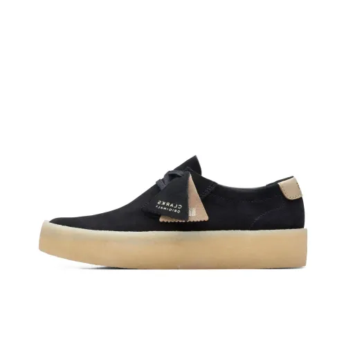 Clarks Low Top Skateboard Shoes Men's Black