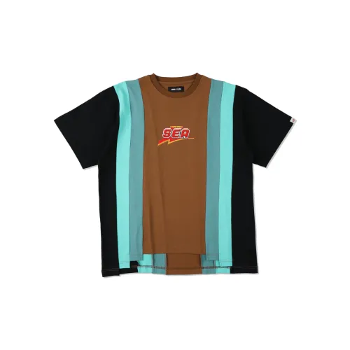 WIND AND SEA Nissin UFO Instant Noodles T-Shirts Unisex Brown