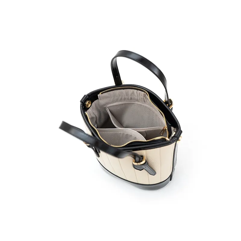 Vigno Synthetic Leather One Shoulder Handbags Regular Women's Black/Coffee-5
