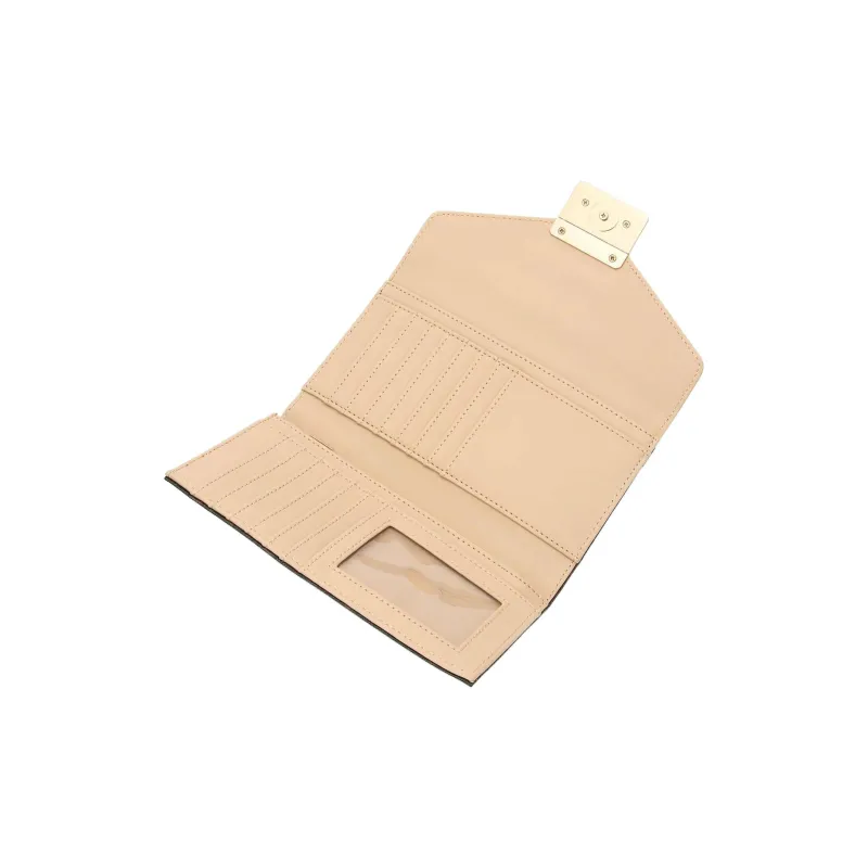 GUESS Polyvinyl Chloride Clutches Wallets Women's Brown-2