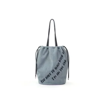 VFVF BAG OFFICAL PU Denim Shoulder Bag Regular Women's Denim Black