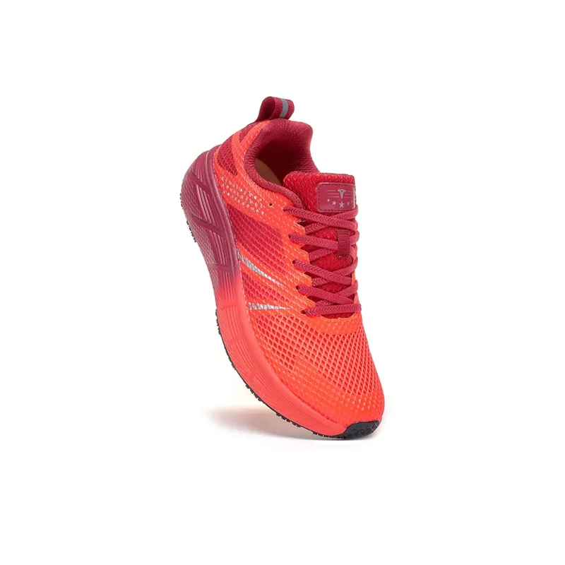 TREEPERI Running Shoes Unisex Low Top Dark Red-2