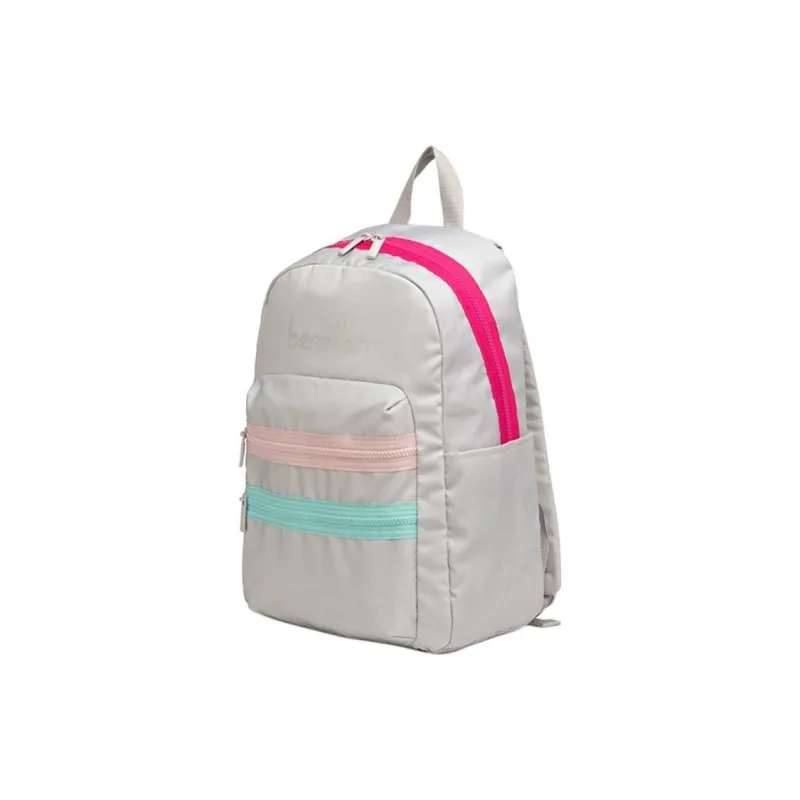 UNITED COLORS OF BENETTON Nylon Fabric Backpack Large Size Unisex Multicolor-5