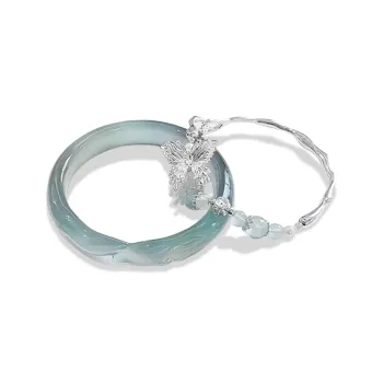 Jingleo Colored Glaze Bangles Women's