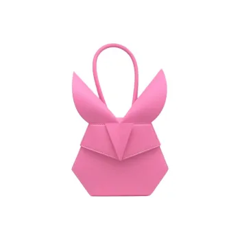 BEDROOM SOCIETE BEDRU：M SCSJETE Calfskin Shoulder Bag Crossbody Bag Handbag Women's Pink