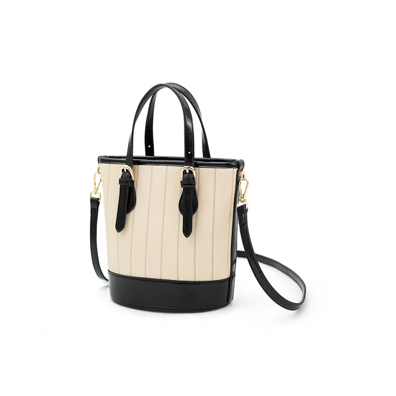 Vigno Synthetic Leather One Shoulder Handbags Regular Women's Black/Coffee-1