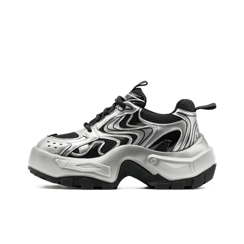 Little Sue Height Increasing Abrasion Resistant Low Top Chunky Sneakers Women's-5