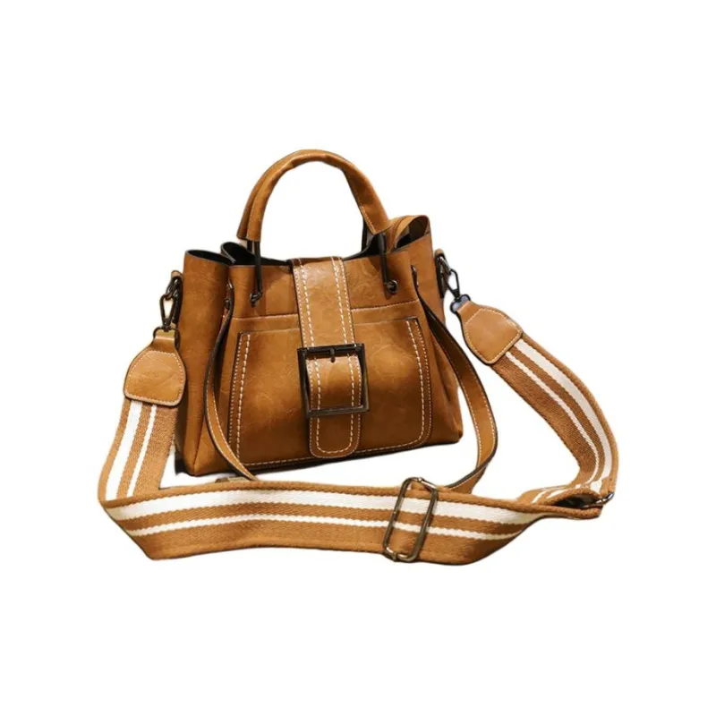 TTaG．baG PU Shoulder Bag Regular Women's Black/Red/Green/Brown/Orange-3