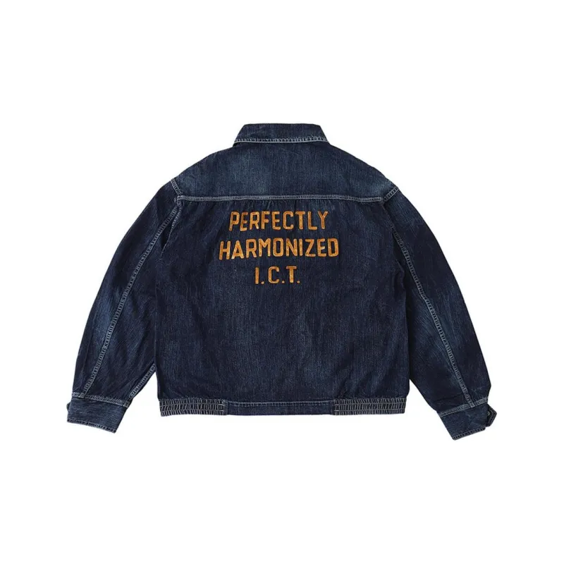 Visvim Embroidered-logo Denim Jacket-1