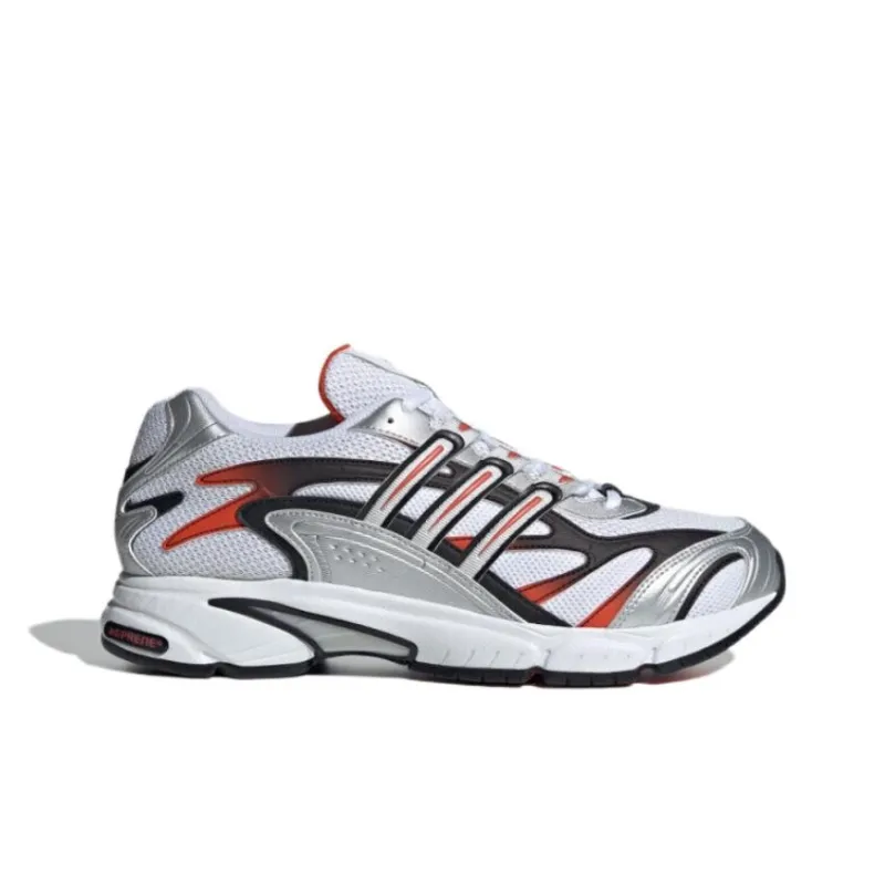 Adidas Temper Run 2.0 Anti Slip Wear Resistant Low Top Casual Running Shoes Men's White Black Orange-1