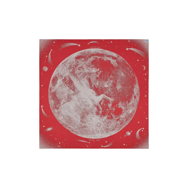 HERMES Silk Scarves Women's Red-0