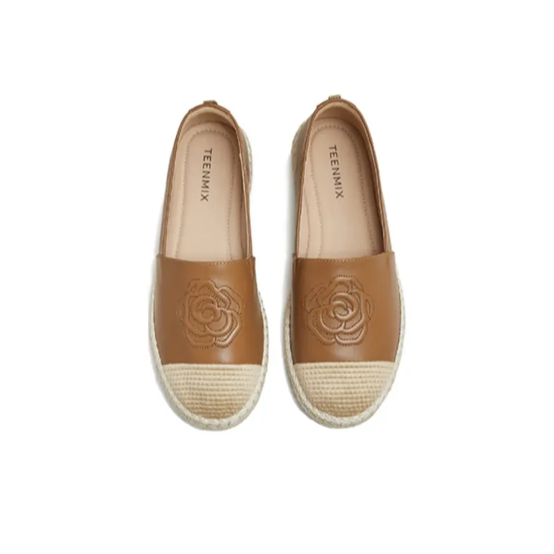 Teenmix Espadrilles Women's Ecru/Silver/Brown-8