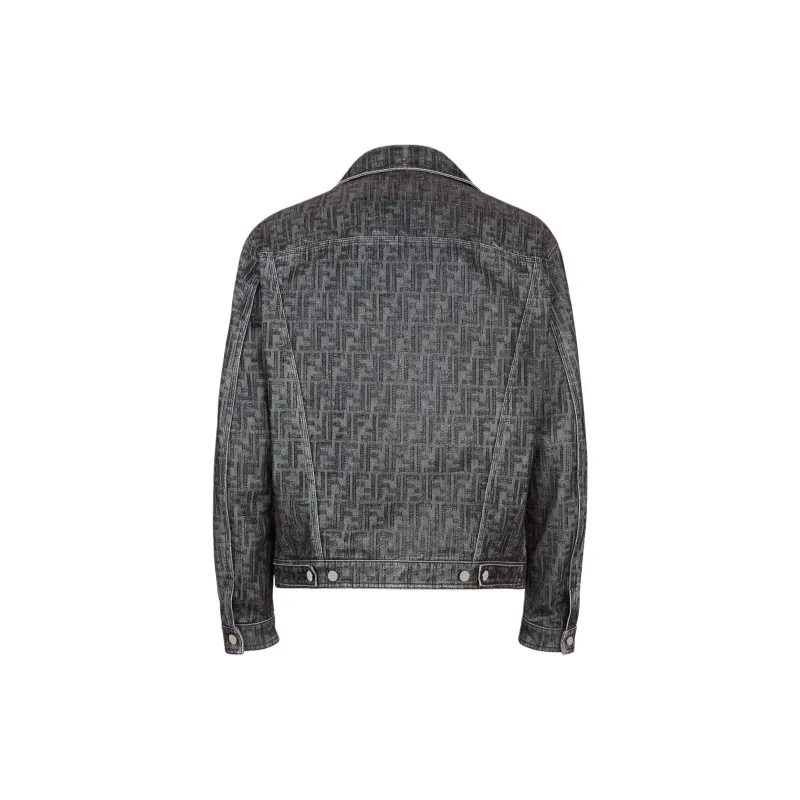 FENDI Ff Jacquard Jeans Jacket-1