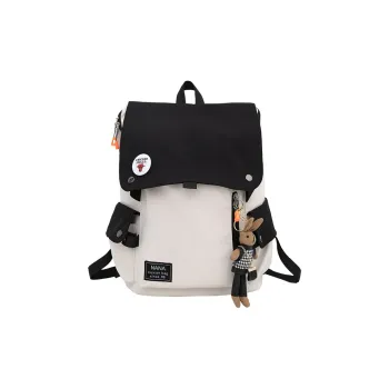 Rainbow Girl Nylon Backpack Unisex White/Blue/Black/Green