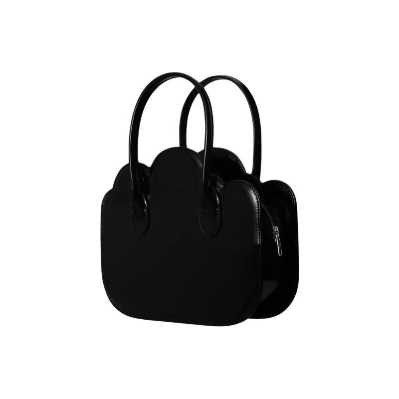 NIEEH Vegan Leather Handbag Women's Black-1