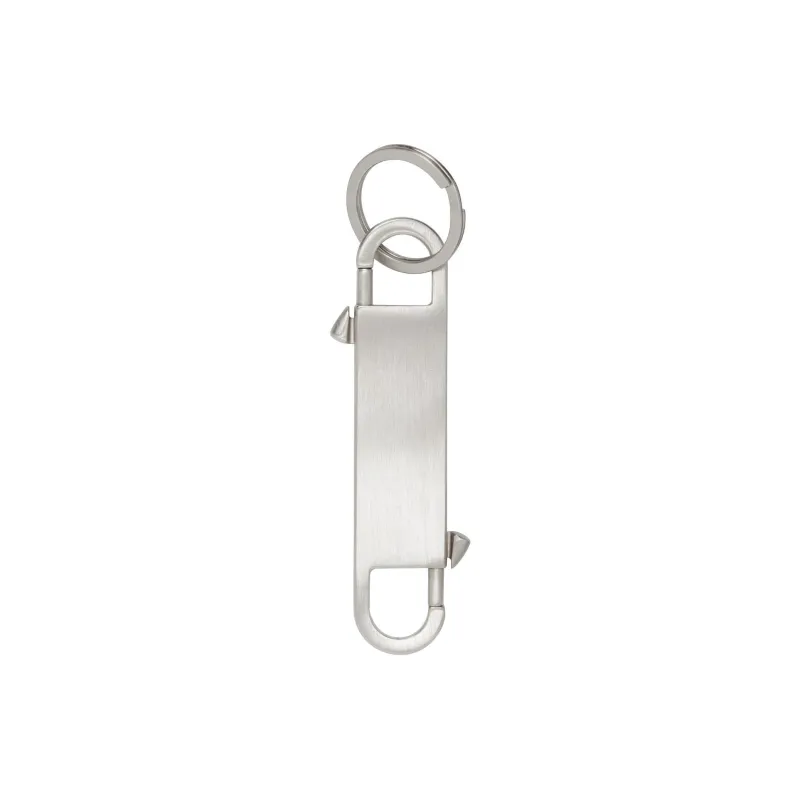 RICK OWENS Gemini Logo-Debossed Hook Keyring-2