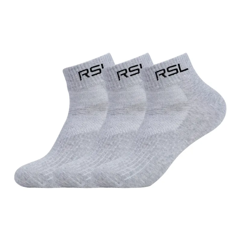 RSL Mid Calf Socks Unisex White/Black-12