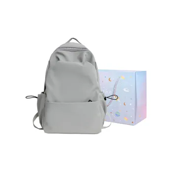 GOX Nylon Backpack Regular Unisex Gray/Black