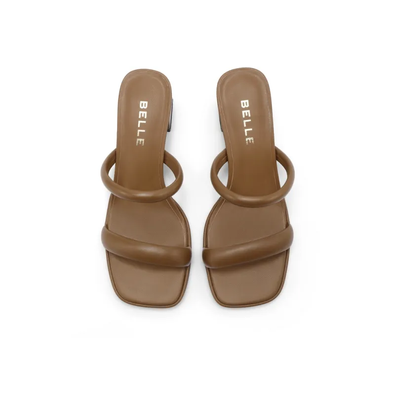 BELLE Rubber Sole Abrasion-Resistant Slide Slippers 5.5cm Women's-2