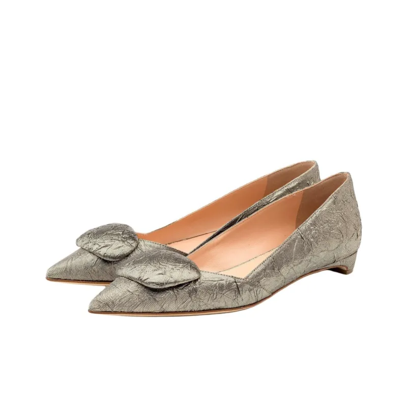Rupert Sanderson Aga Casual Single Shoes Women's Silver-2
