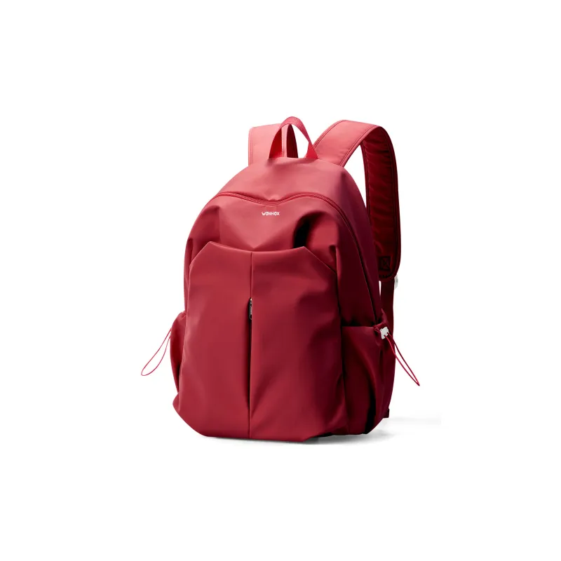 WONHOX Fabric Backpack Laptop Bag Backpack Regular Unisex Black/Gray/Red/Pink Purple-15