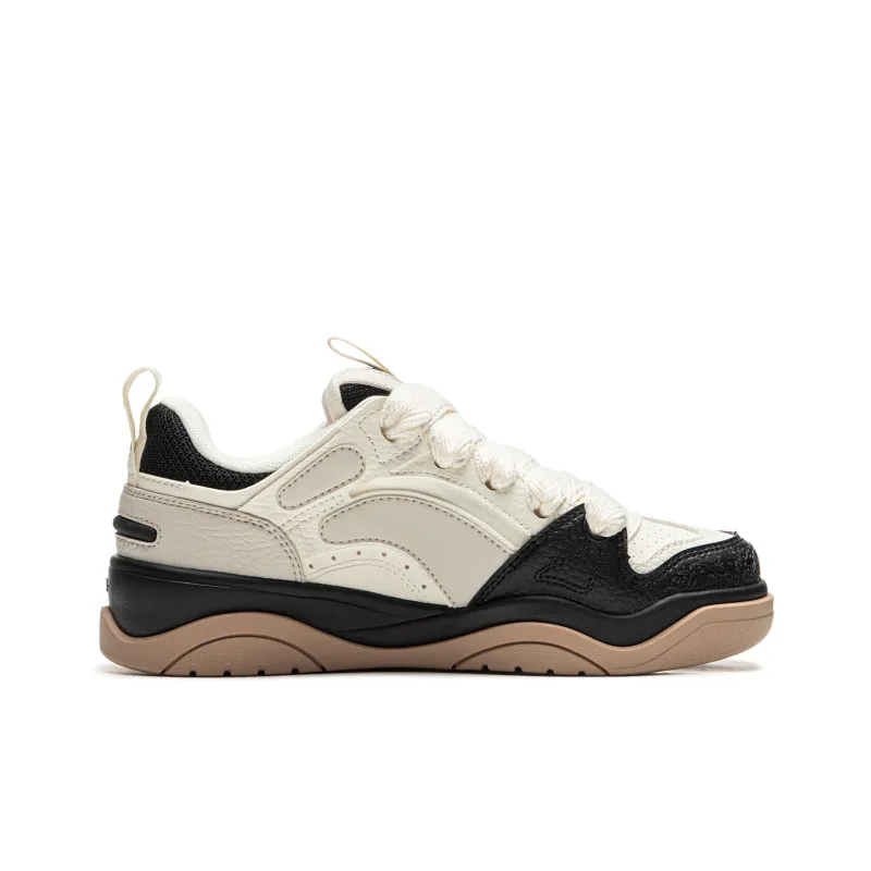 LiNing Jingcheng 2.0 V2 Low-Top Skateboard Shoes Women's Oat Gray-1