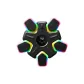 8-Color Dazzle Colorful Light Boxing Target Black